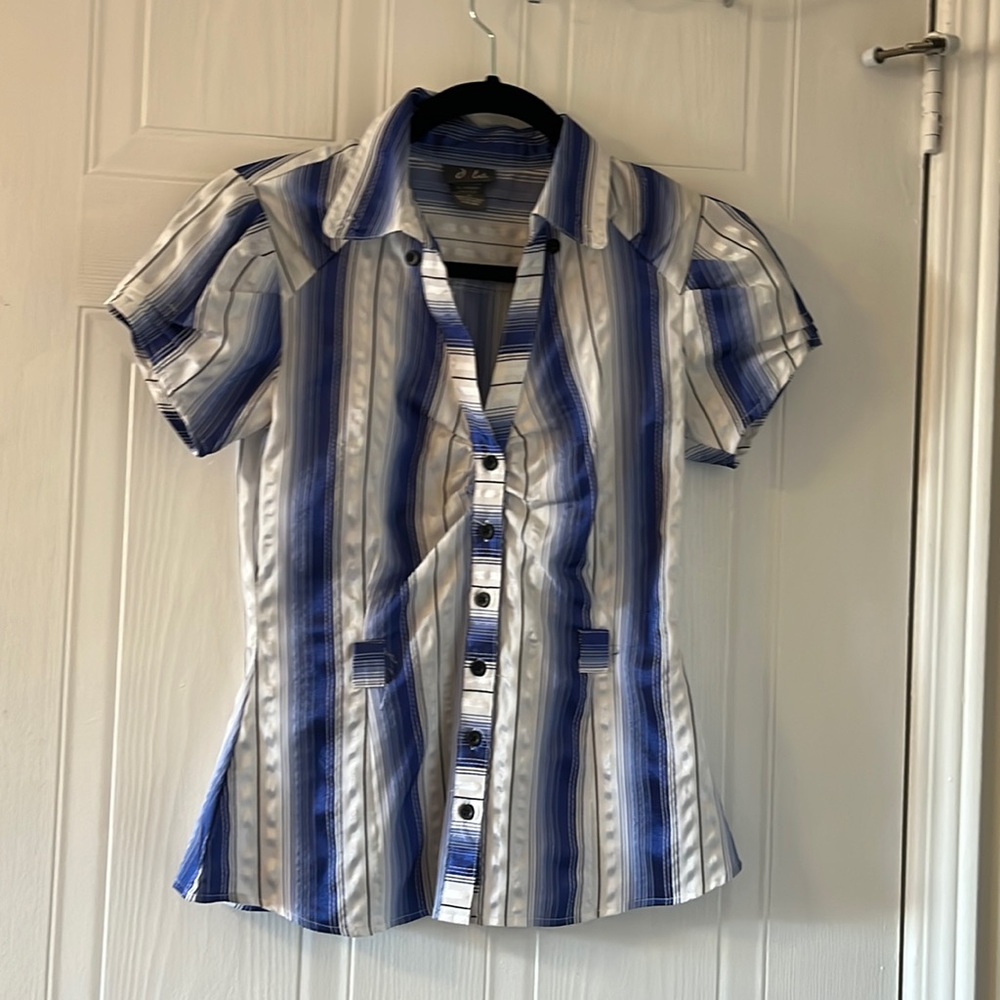Fitted and belted top